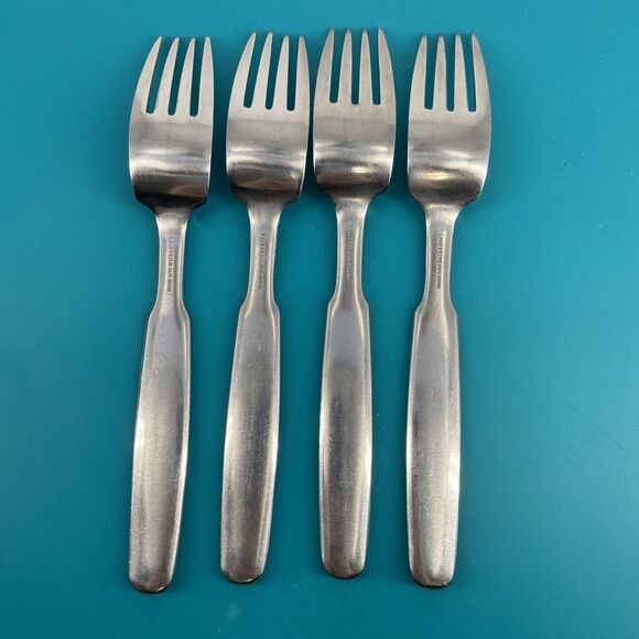 Towle Lauffer KRONOS Dinner Forks 7 1/2” Stainless Flatware Set of 4 Japan 18/8 - Picture 5 of 9